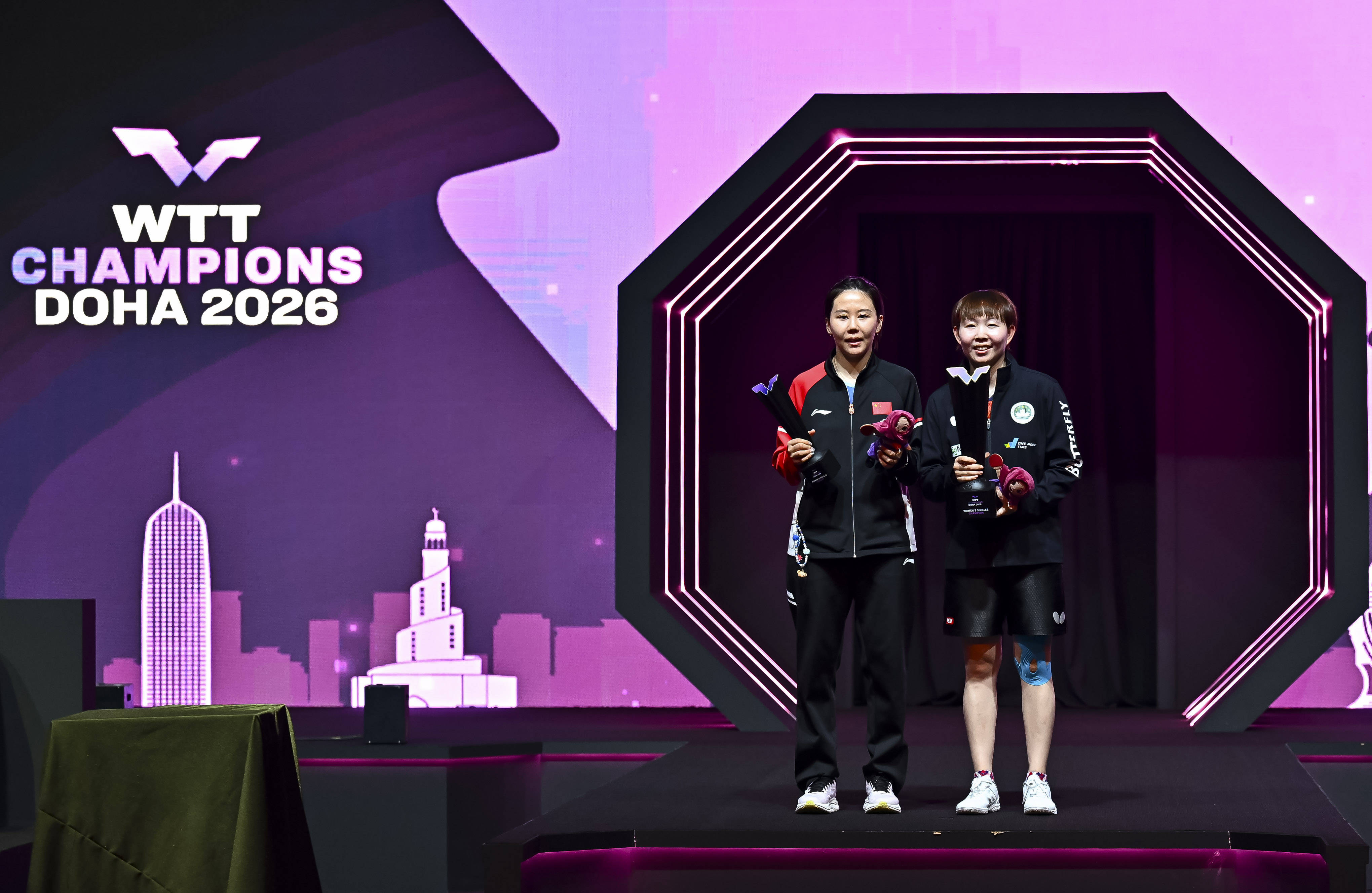 皇冠tg @hga039_（体育）乒乓球——WTT多哈冠军赛：朱雨玲女单夺冠